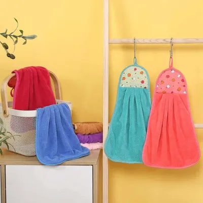 Multicolor Cotton Microfiber Hand Towel